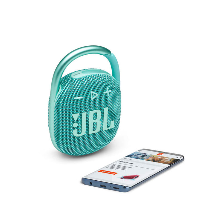 JBL Clip 4 | Ultra-portable Speaker - Bluetooth - Waterproof - 10 Hours Battery Life - Teal