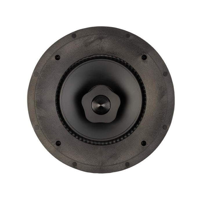 Paradigm CI Elite E80-R V2 | 8" Flush Mount Speaker - Ceiling Mount - SHOCK-MOUNT - Black - White surface ready to paint - Unité-SONXPLUS.com