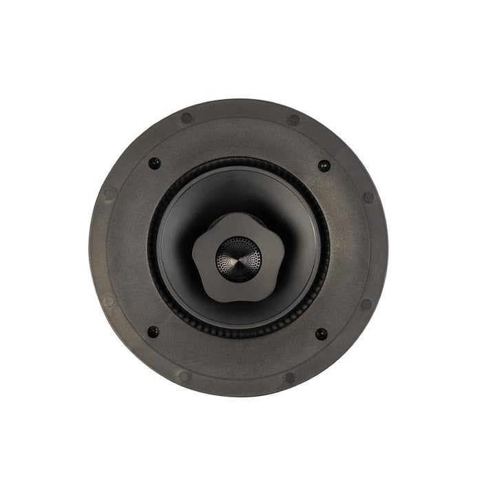 Paradigm CI Elite E65-R V2 | 6-1/2" Flush Mount Speaker - Ceiling Mount - SHOCK-MOUNT - Black - White Surface Ready to Paint - Unité-SONXPLUS.com