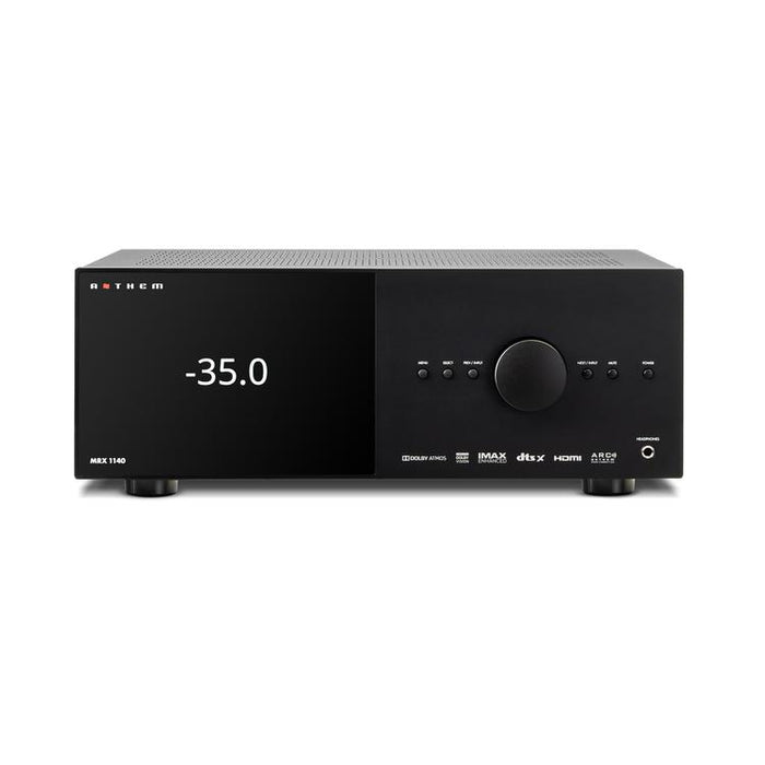Anthem MRX 1140 8K Home Theater Receiver - 15.2 Channel Preamp and 11 Channel Amplifier - 140 W - Black