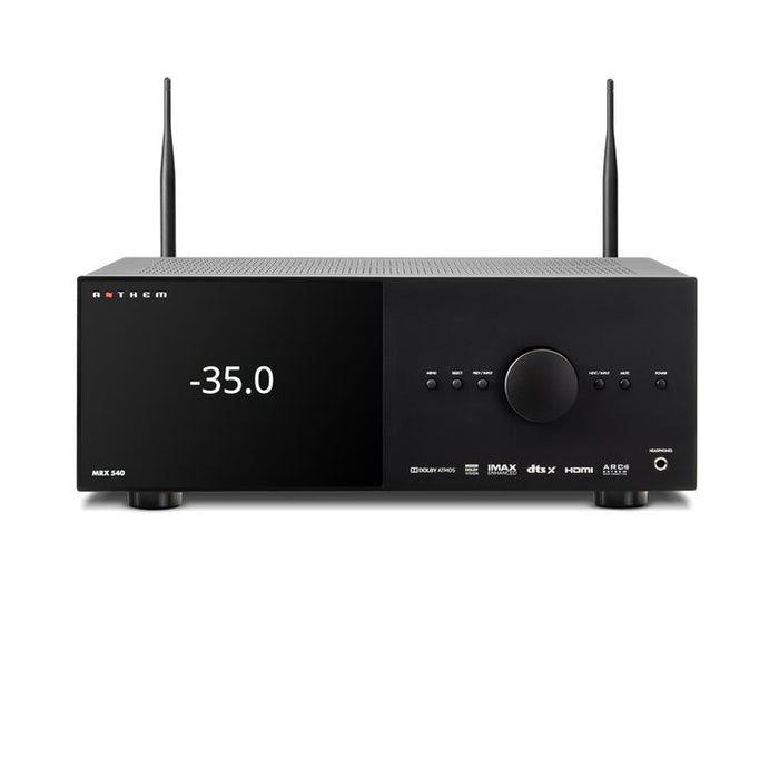 Anthem MRX 540 8K | Home Theater Receiver - 7.2 Channel Preamp and 5 Channel Amplifier - 100 W - Black