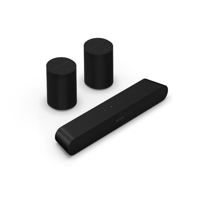 Sonos | Surround Sound System with Ray - Ray + 2x Era 100 - Black-SONXPLUS.com