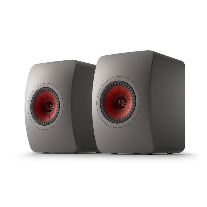 KEF LS50 META | Uni-Q 12th Generation HiFi Speakers - Bass reflex 2-way - Metamaterial absorption technology - Titanium Grey - Pair