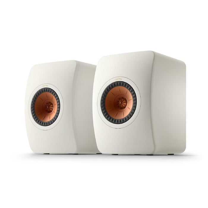 KEF LS50 META | Uni-Q 12th Generation HiFi Speakers - Bass reflex 2-way - Metamaterial absorption technology - Mineral White - Pair