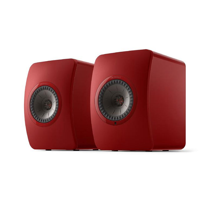 KEF LS50 WIRELESS II | Wireless HiFi Speakers - Metamaterial Absorption - Crimson Red - Pair