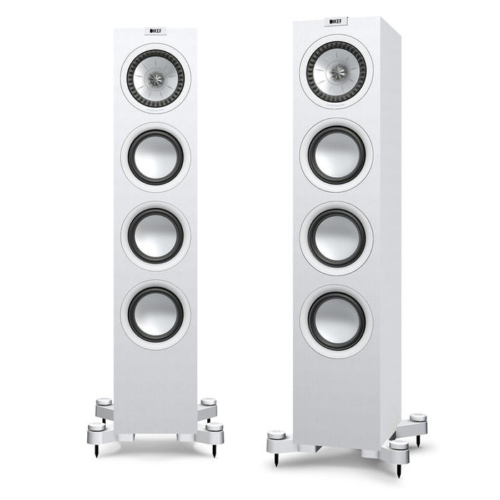 KEF Q550 | Floorstanding Speakers - 2.5-Way - Hi-Fi - Satin White - Pair