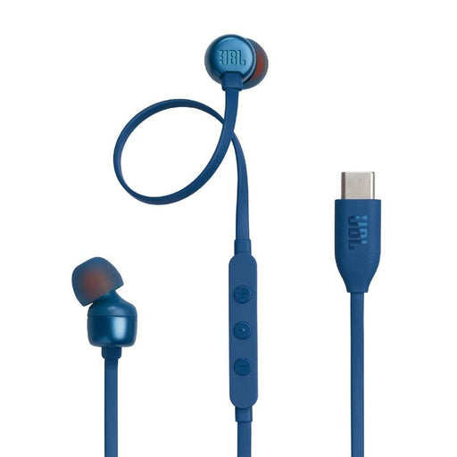 JBL Tune 310C | Écouteurs intra-auriculaires - Filaire - USB-C - Télécommande 3 boutons - Bleu-SONXPLUS.com
