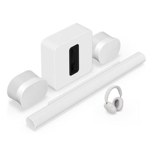 Sonos | High-End Personal Entertainment Package with Arc Ultra - 9.1.4 Channels + Ace + Sub 4 + 2 Era 300 - White-SONXPLUS.com