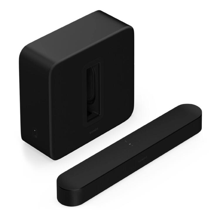 Sonos | Premium Entertainment Package with Beam + Sub 4 - Wireless - Wi-Fi - Black-SONXPLUS.com