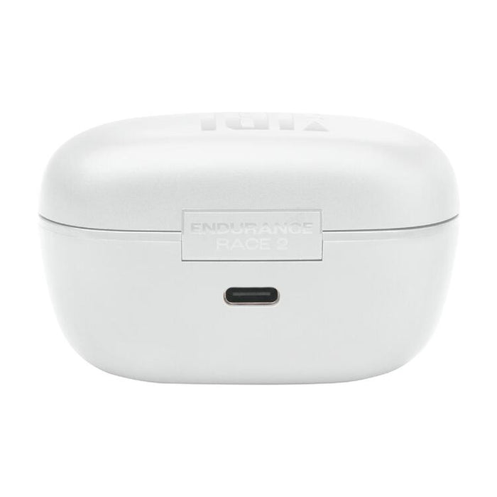 JBL Endurance RACE 2 | In-Ear Headphones - 100% Wireless - Sport - Waterproof - Up to 48 hours battery life - White