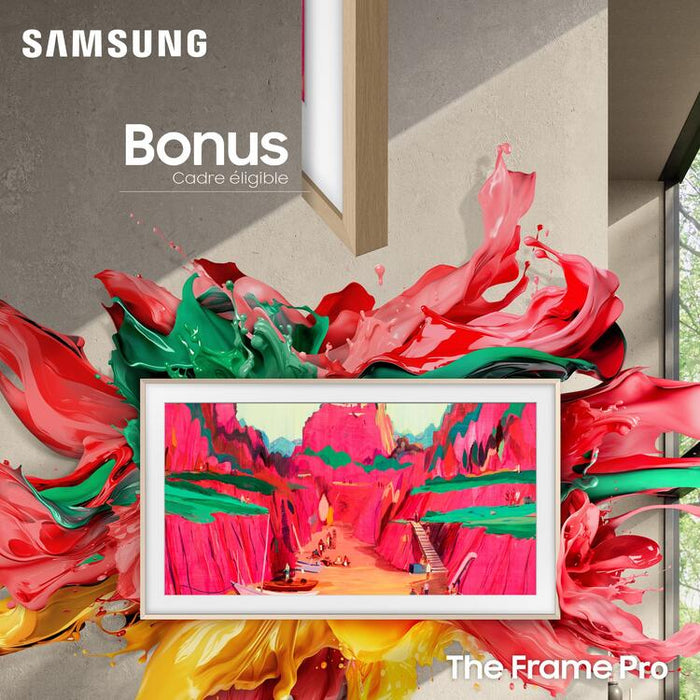 Samsung QN75LS03FWFXZC | 75" Television - The Frame Pro - Neo QLED - 4K - LS03FW Series - 120Hz - Neo Quantum HDR-SONXPLUS.com