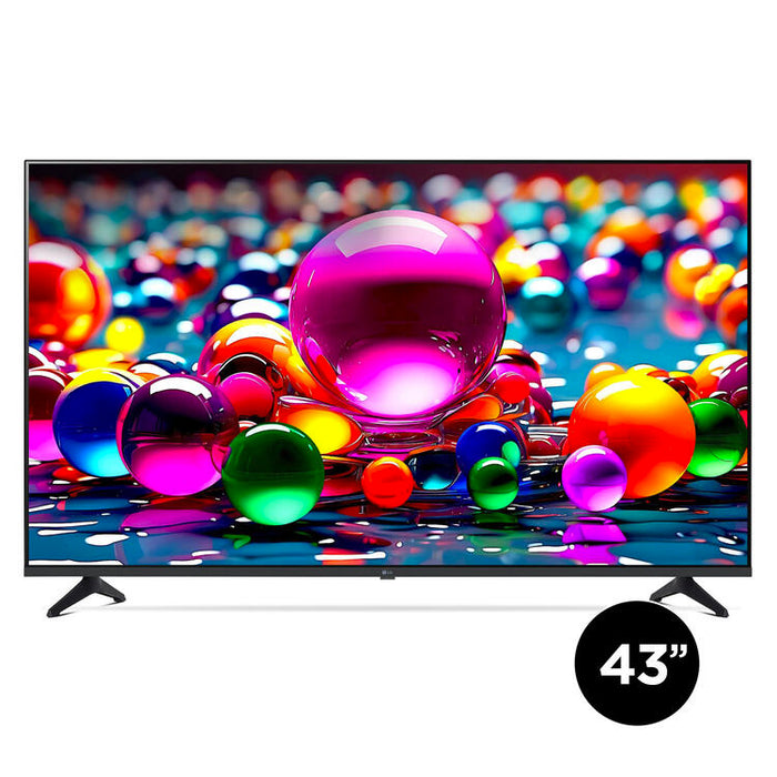LG 43UA7700PUB | 43" Television - 4K Ultra HD - LED - UA7700 Series - HDR - Smart WebOS - 60 Hz native - IA a7 Gen8 4K Processor - Black