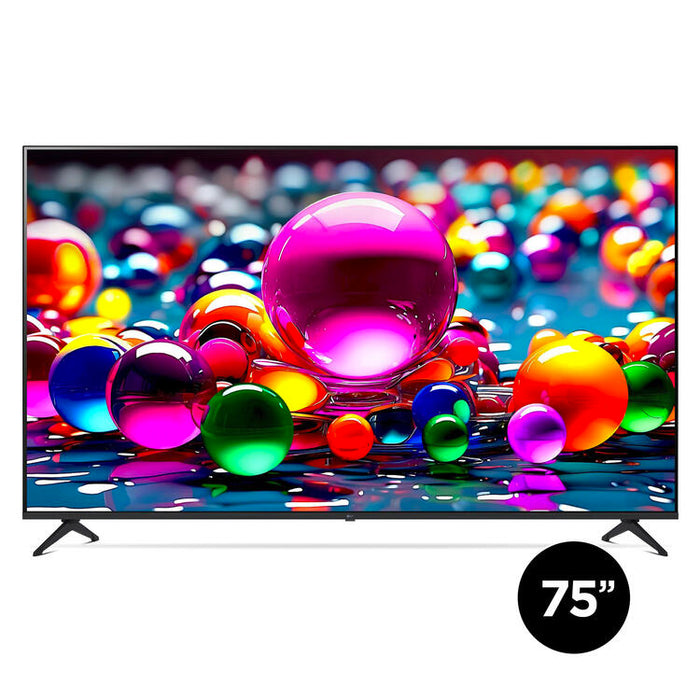 LG 75UA7700PUA | 75" Television - 4K Ultra HD - LED - UA7700 Series - HDR - Smart WebOS - 60 Hz native - IA a7 Gen8 4K Processor - Black