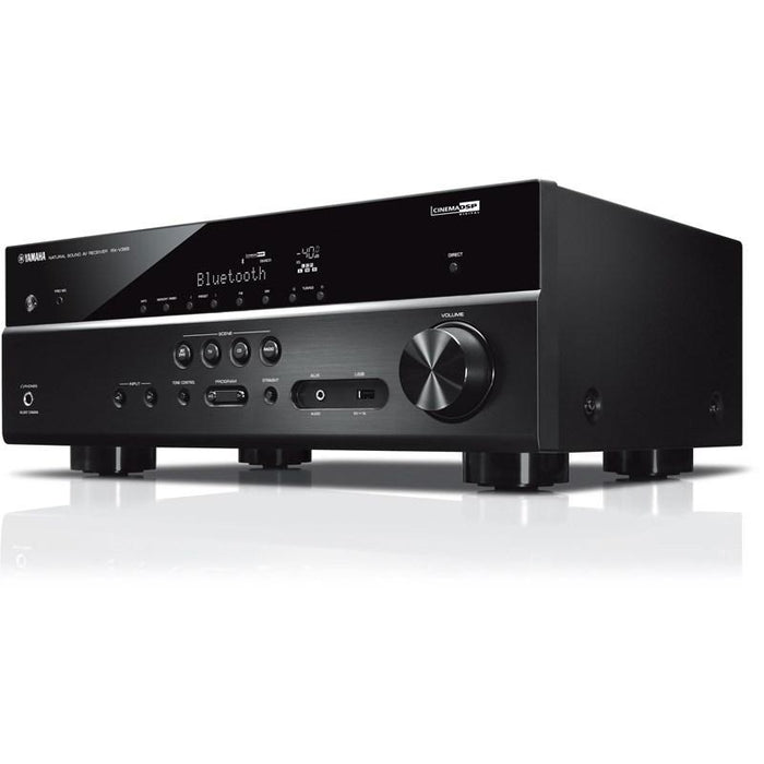 Yamaha RXV385B | 5.1 Channel Home Theater AV Receiver - Bluetooth - 4K - 70W - HDMI - YPAO - Black-SONXPLUS.com