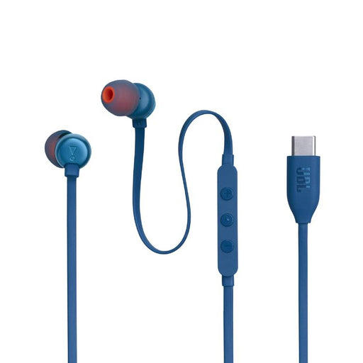 JBL Tune 310C | In-Ear Headphones - Wired - USB-C - 3 Button Remote Control - Bleu-SONXPLUS.com