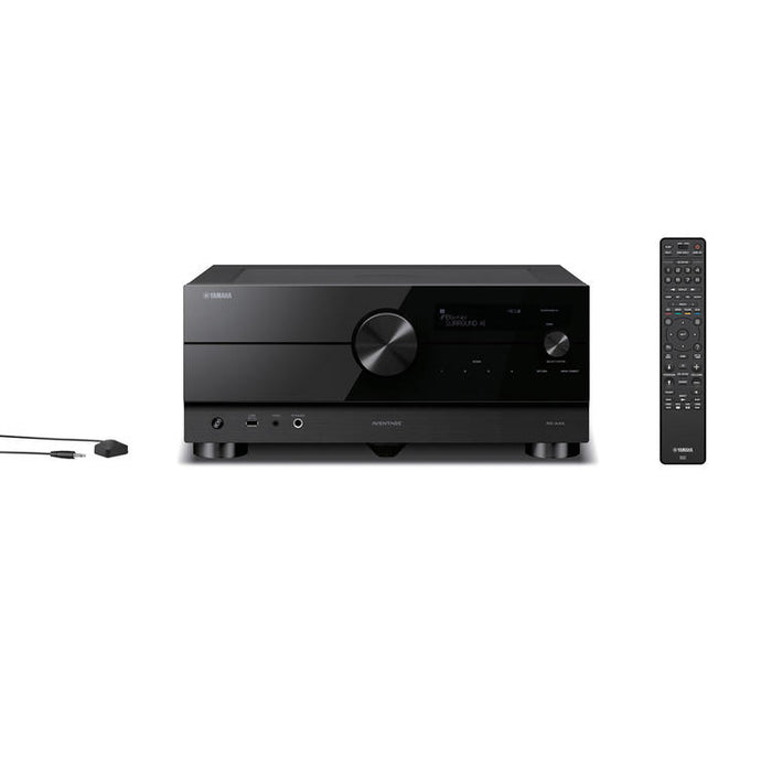 Yamaha RXA4A | Récepteur AV cinéma maison 7.2 - Série Aventage - HDMI 8K - MusicCast - HDR10+ - 100W à 7.2 canaux - Zone 2 - Noir