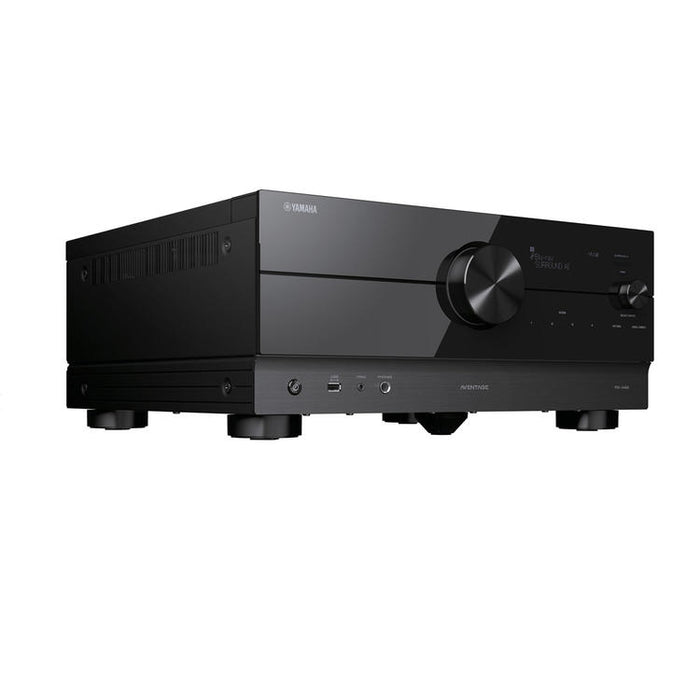 Yamaha RXA4A | Récepteur AV cinéma maison 7.2 - Série Aventage - HDMI 8K - MusicCast - HDR10+ - 100W à 7.2 canaux - Zone 2 - Noir