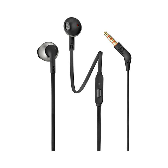 JBL Tune 205 | Wired In-Ear Headphones - JBL Pure Bass - Microphone - Black