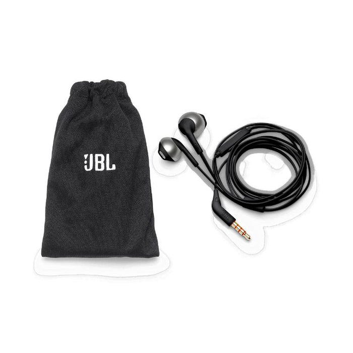 JBL Tune 205 | Wired In-Ear Headphones - JBL Pure Bass - Microphone - Black-SONXPLUS.com