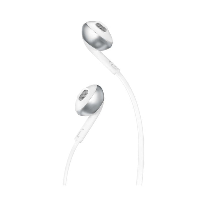 JBL Tune 205 | Wired In-Ear Headphones - JBL Pure Bass - Microphone - Chrome