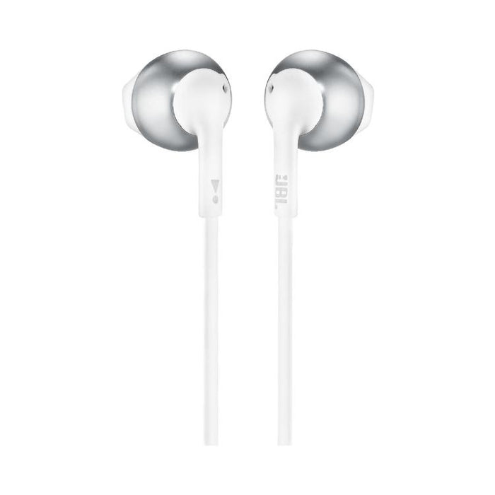 JBL Tune 205 | Wired In-Ear Headphones - JBL Pure Bass - Microphone - Chrome