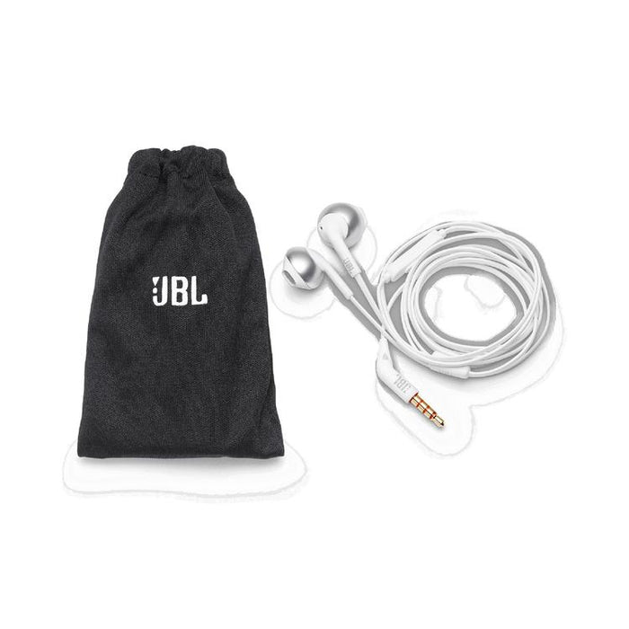 JBL Tune 205 | Wired In-Ear Headphones - JBL Pure Bass - Microphone - Chrome