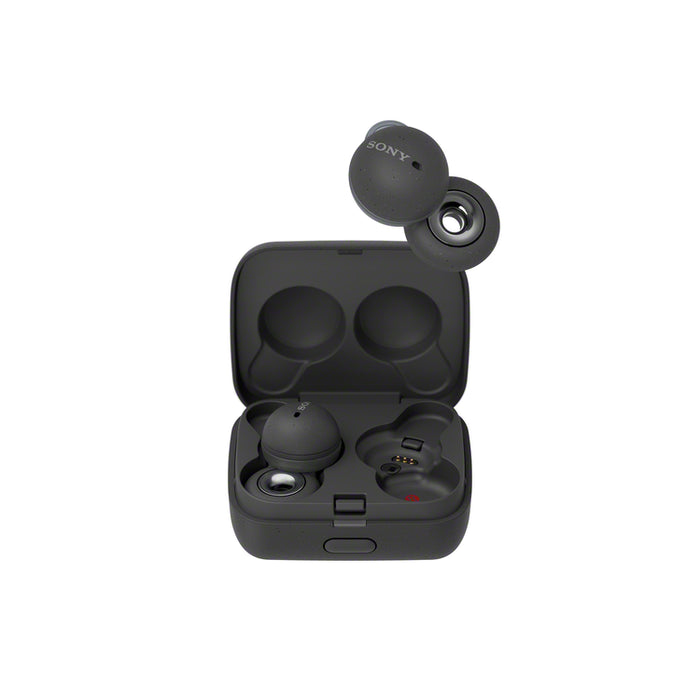 Sony WF-L900 | In-Ear Headphones - LinkBuds - 100% Wireless - Bluetooth - Microphone - Adaptive Control - Up to 17.5 hours battery life - Gris-SONXPLUS.com