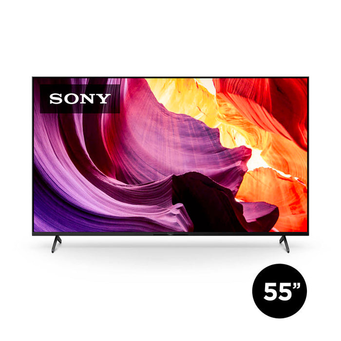 Sony BRAVIA KD55X80K | Téléviseur intelligent 55" - LCD - DEL - Série X80K - 4K Ultra HD - HDR - Google TV