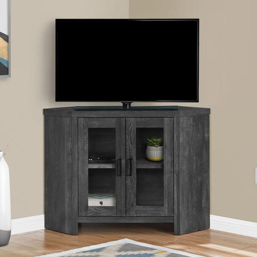 Monarch Specialties I 2716 | TV stand - 42" - Corner - Imitation wood - Black-SONXPLUS.com