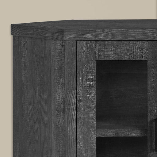 Monarch Specialties I 2716 | TV stand - 42" - Corner - Imitation wood - Black-SONXPLUS.com