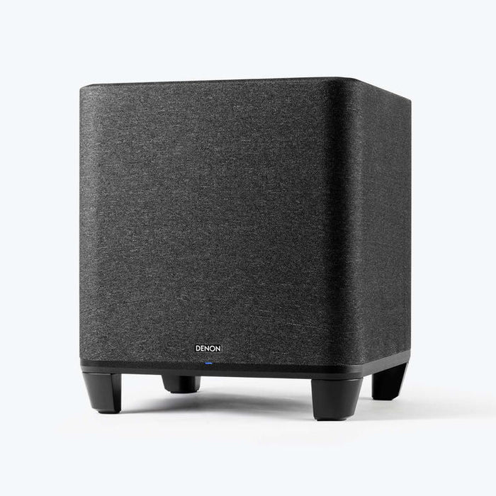 Denon Home Sub | Caisson de graves 8" - Sans fil - HEOS intégré - Connexion Wifi - Compatible avec barre de son et haut-parleurs Denon Home - Noir