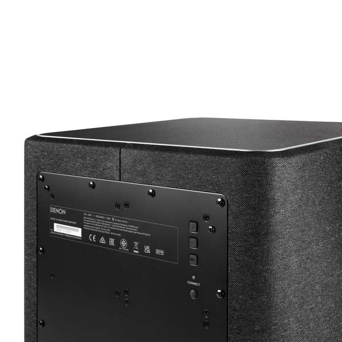 Denon Home Sub | Caisson de graves 8" - Sans fil - HEOS intégré - Connexion Wifi - Compatible avec barre de son et haut-parleurs Denon Home - Noir