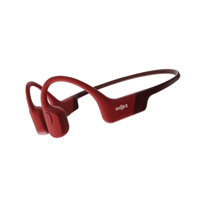 SHOKZ OpenRun | Bone Conduction Headphones - Sport - Bluetooth - 8 Hours Battery Life - Rouge-SONXPLUS.com