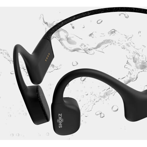 SHOKZ OpenSwim | Écouteurs à conduction osseuse - Pour Natation - Sans fil - Étanchéité IP68 - 8 Heures d'autonomie - Noir-SONXPLUS.com