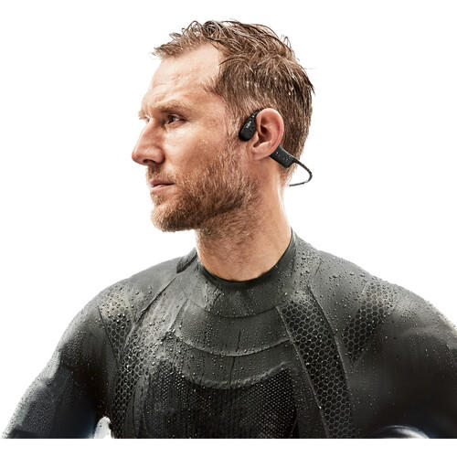 SHOKZ OpenSwim | Bone Conduction Headphones - For Swimming - Wireless - IP68 Waterproof - 8 Hours Battery Life - Black-SONXPLUS.com