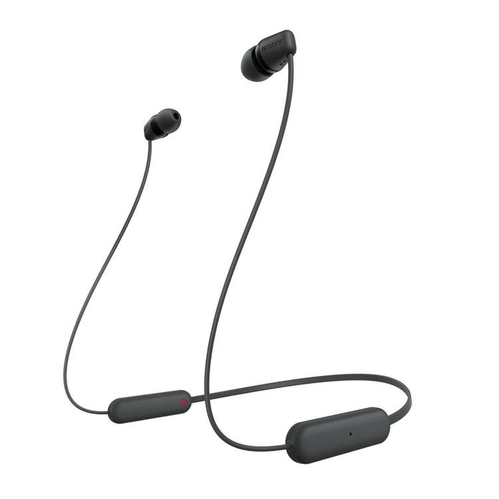 Sony WI-C100 | In-Ear Headset - Wireless - Bluetooth - Around the neck - Microphone - IPX4 - Black-SONXPLUS.com