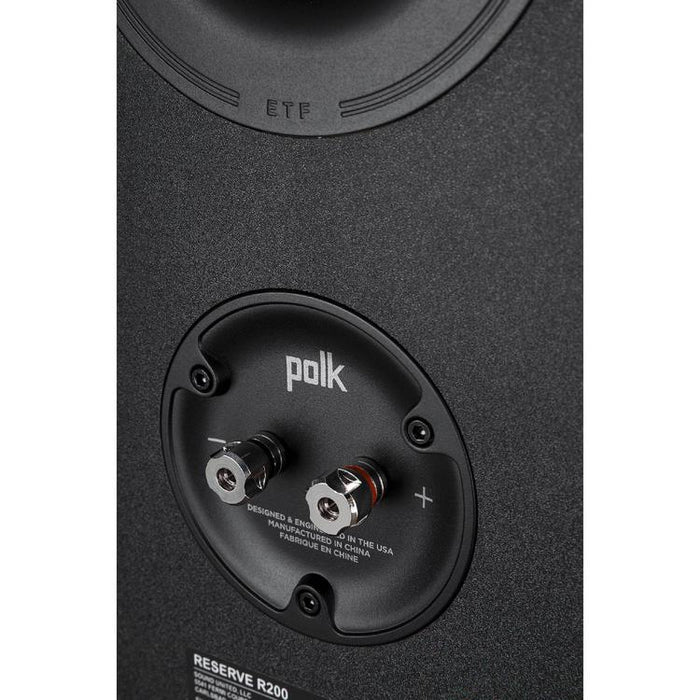 Polk Reserve R200 | Bookshelf Speaker Set - Great Home Theater Detail - Black - Pair