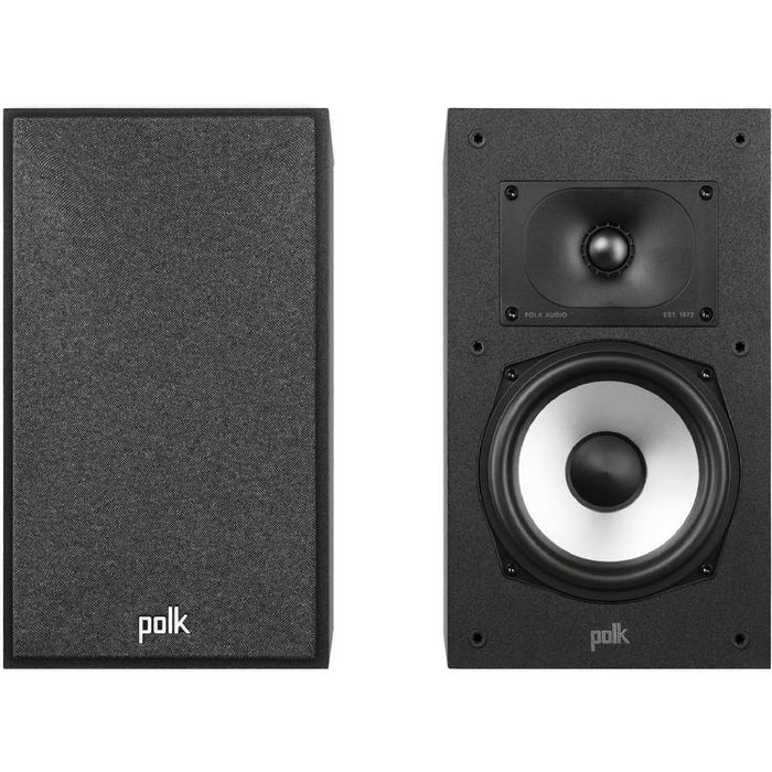 Polk Monitor XT20 | Ensemble d'Haut-parleurs de bibliothèque - Certifié Hi-Res Audio - Compact - Noir - Paire