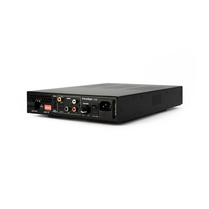 Paradigm X-500 Stereo Amplifier - 2 Channel or Single Channel Bridged - Up to 500 Watts of Power - Slim - Black