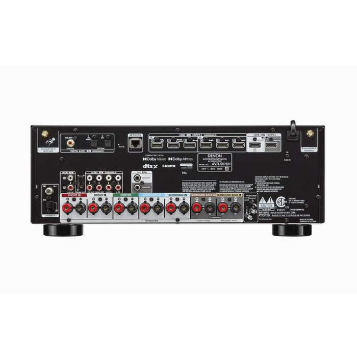 Denon AVRS970H | AV receiver - 7.2 amplification channels - Home theater - 8K - HEOS - Black