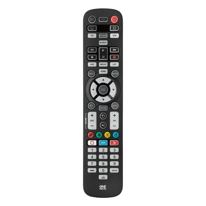 One for All URC3640R | Universal TV Remote Control - Essential Series - For 4 devices