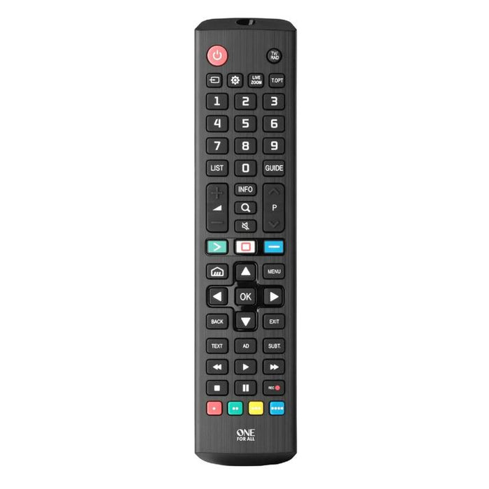 One for All URC4811R | Direct Replacement Remote Control for any LG TV - Replacement Series - Black