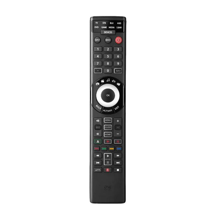 One for All URC7880R | Smart Universal Remote Control for any TV - Smart Series - For 8 devices - Black