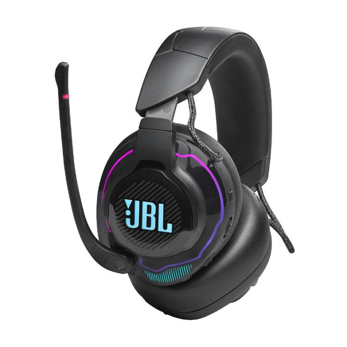JBL Quantum 910 | Casque de jeu Pro circum-auriculaire - Sans Fil - Éclairage RGB - Réduction de bruit - Noir