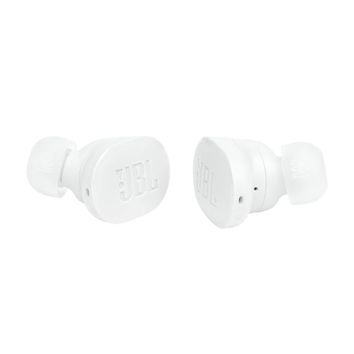 JBL Tune Buds | Écouteurs intra-auriculaires - 100% Sans fil - Bluetooth - Réduction de bruit - 4 microphones - Blanc-SONXPLUS.com