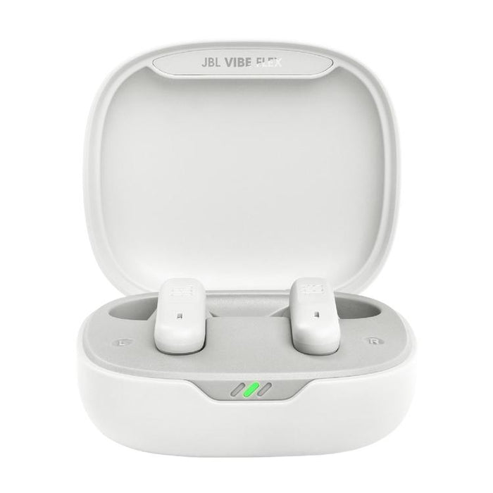 JBL Vibe Flex | In-Ear Headphones - Wireless - Bluetooth - Stick-open Design - Smart Ambient Technology - White