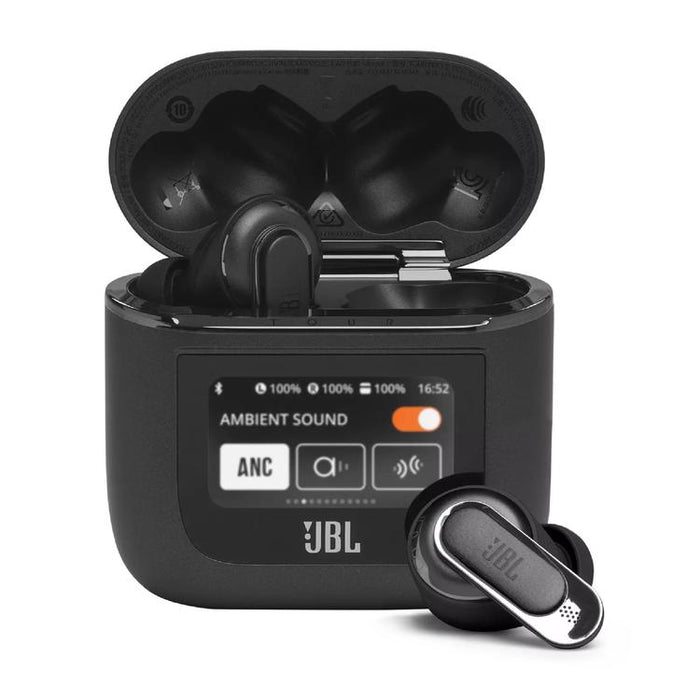 JBL TOUR PRO 2 | In-Ear Headphones - Wireless - Bluetooth - True ANC - 6 microphones - Smart case - Black