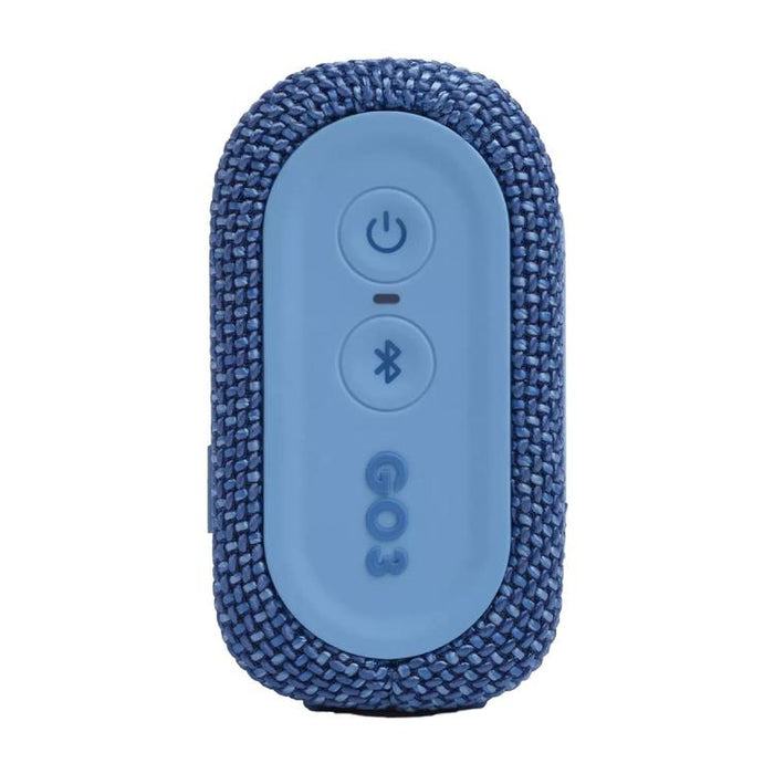 JBL Go 3 Eco | Mini Haut-parleur - Ultra-portable - Bluetooth - IP67 - Bleu