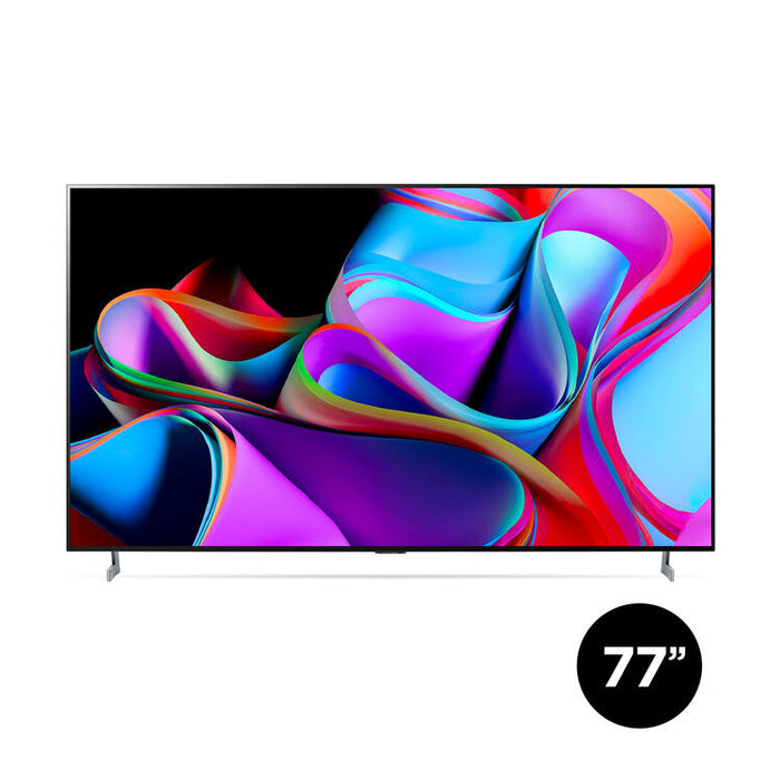 LG OLED77Z3PUA | 77" 8K OLED Evo Smart TV - Z3 Series - ThinQ AI - Processor α9 AI 8K Gen6 - Black