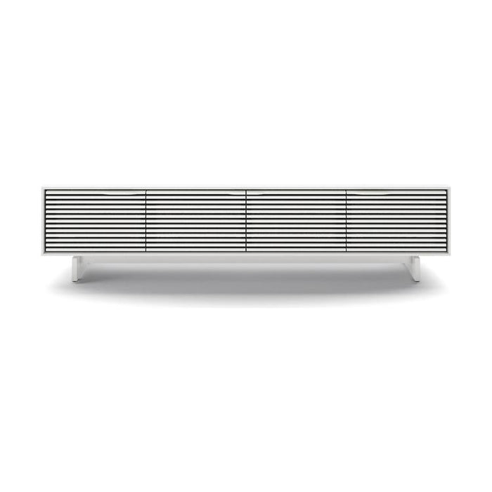 BDI BDIAL7473MESW | Multimedia cabinet - Louvered doors - Satin White-SONXPLUS.com